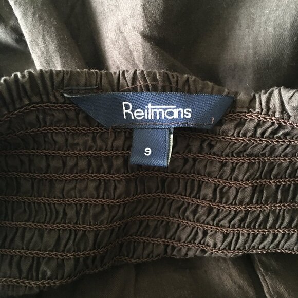 Brown Cotton Floral Sundress-Lined - Picture 5 of 5